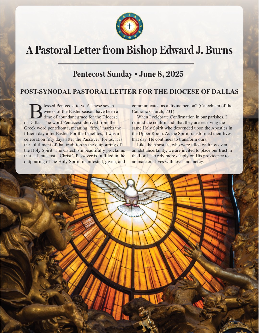 A Pastoral Letter from Bishop Burns