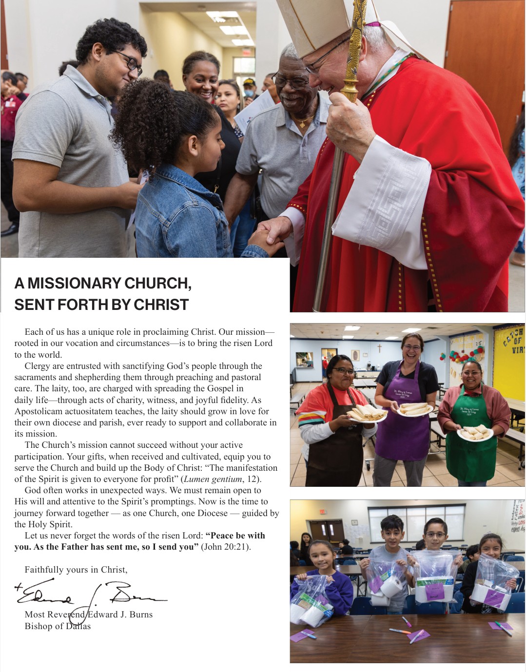 A Pastoral Letter from Bishop Burns